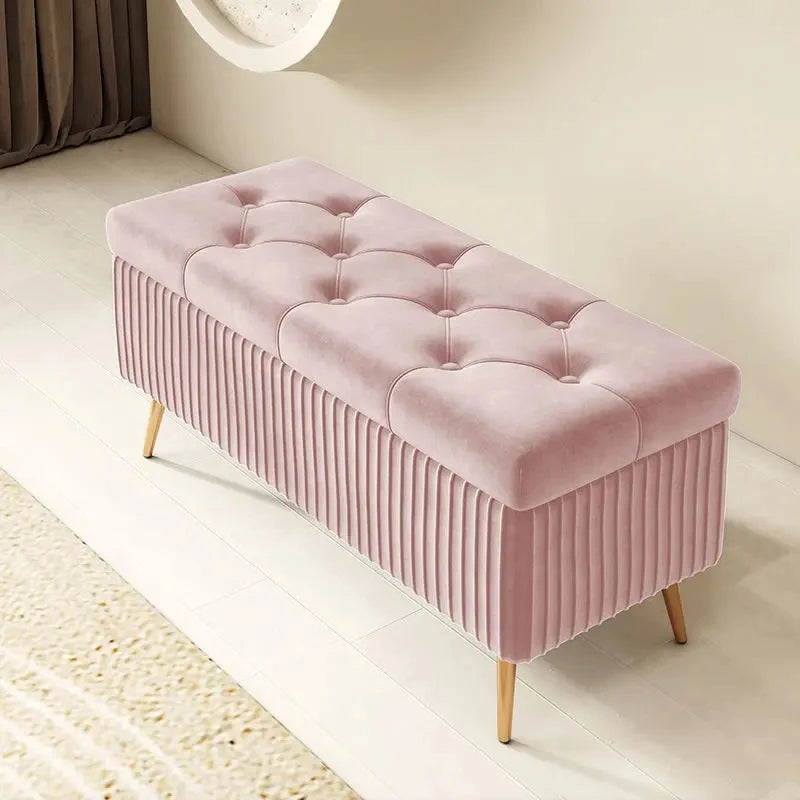 banc nordique avec rangement tabouret de luxe polyvalent et pratique