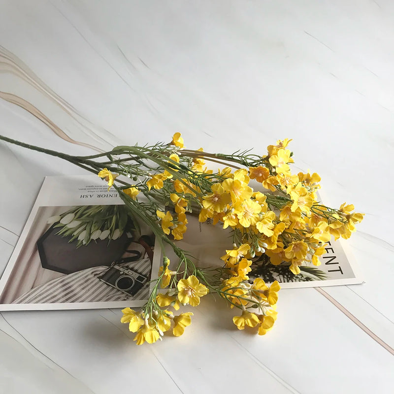 fleur artificielle étoile décoration douce et fraîcheur