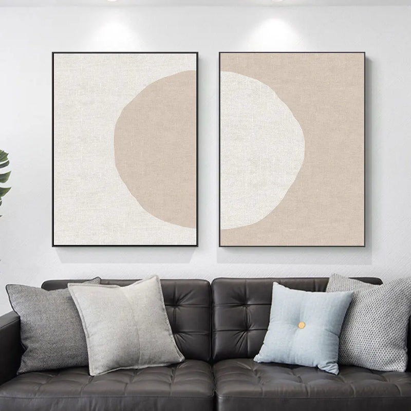 décoration abstraite moderne cercles sur toile pour la maison