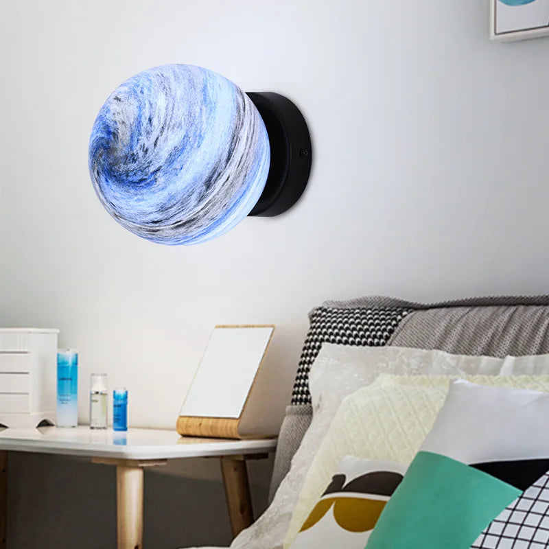 plafonnier planet ball moderne minimaliste pour éclairage intérieur européen