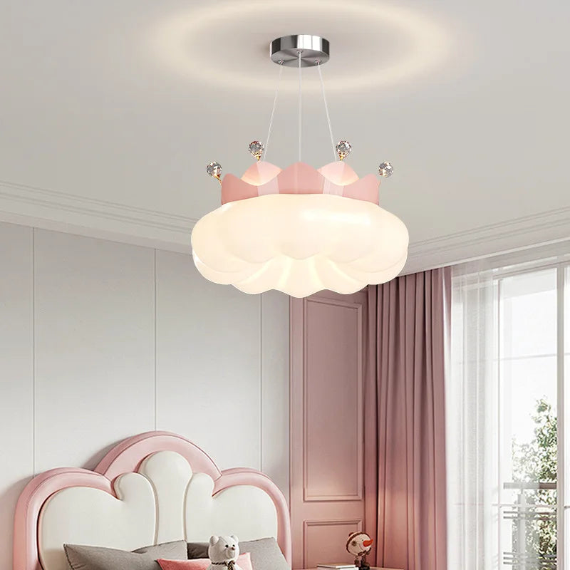 plafonnier kawaii en cristal pour décoration intérieure ludique