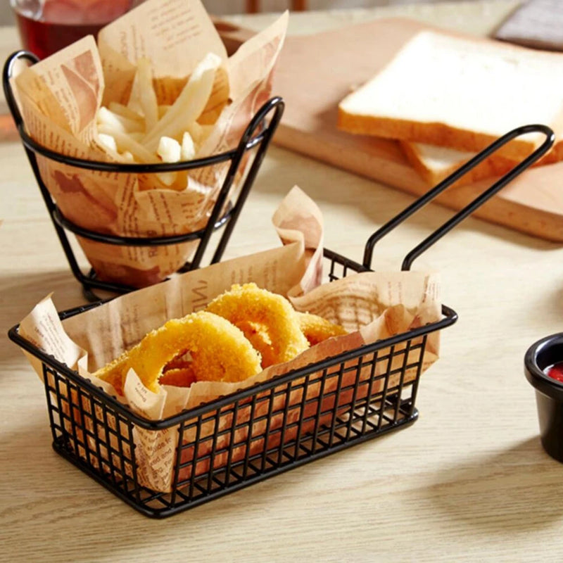 panier à frites en acier inoxydable pour aliments frits