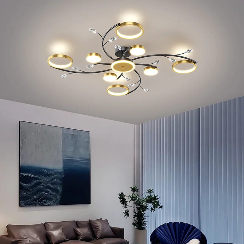 lustre led style nordique décoration maison luminaire suspendu