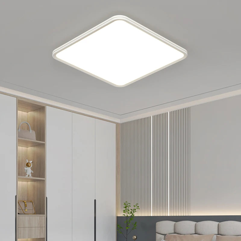 plafonnier led ultra mince moderne à quatre grilles décoratif intérieur