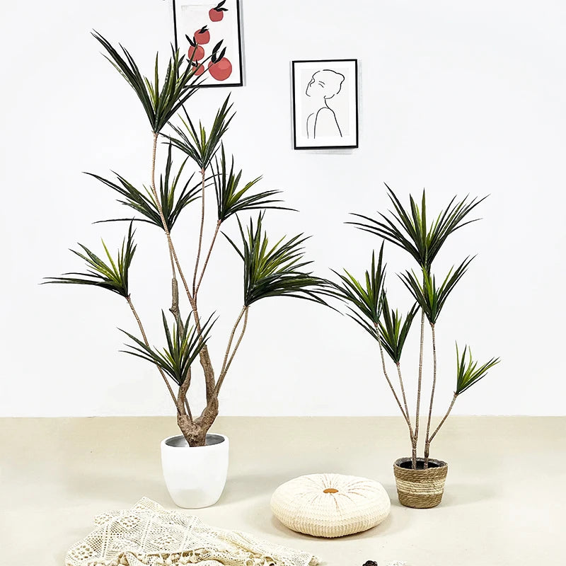 plantes artificielles dracaena pour décoration intérieure tropicale