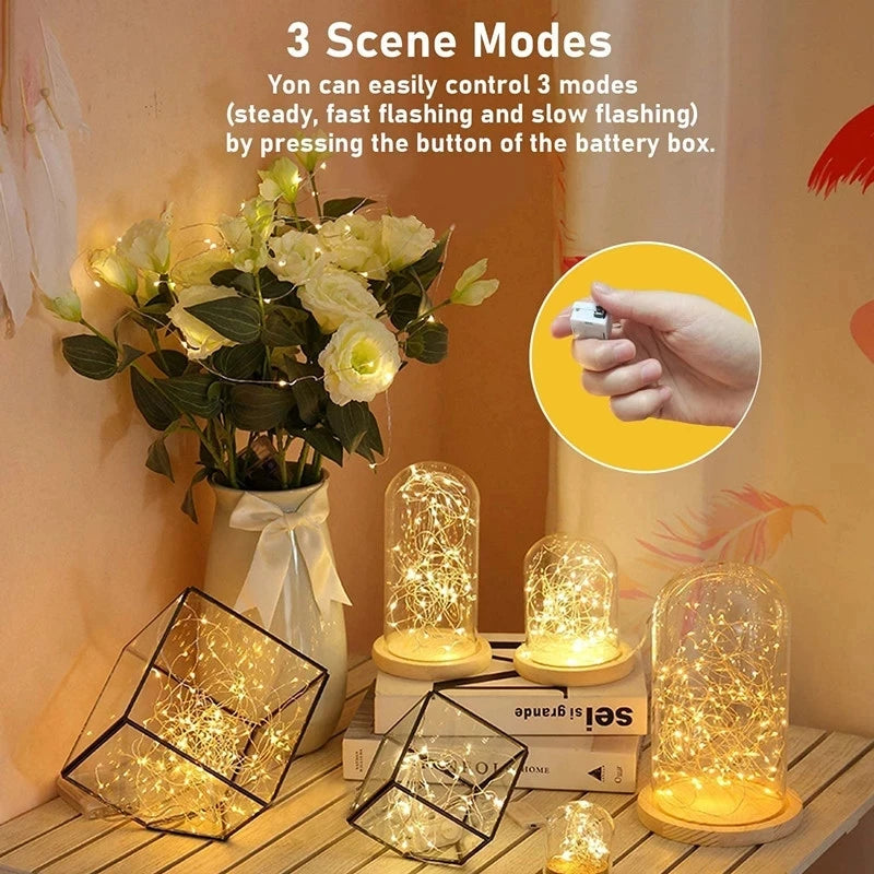 lot de 10 guirlandes lumineuses à piles pour toutes occasions