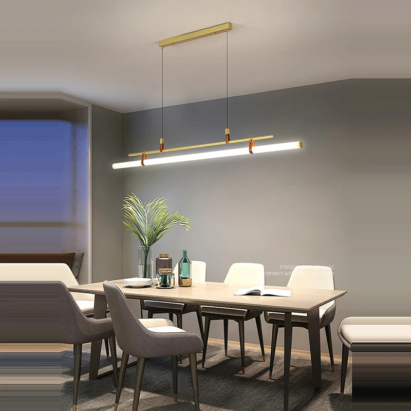 lustre minimaliste à led tendance pour éclairage moderne