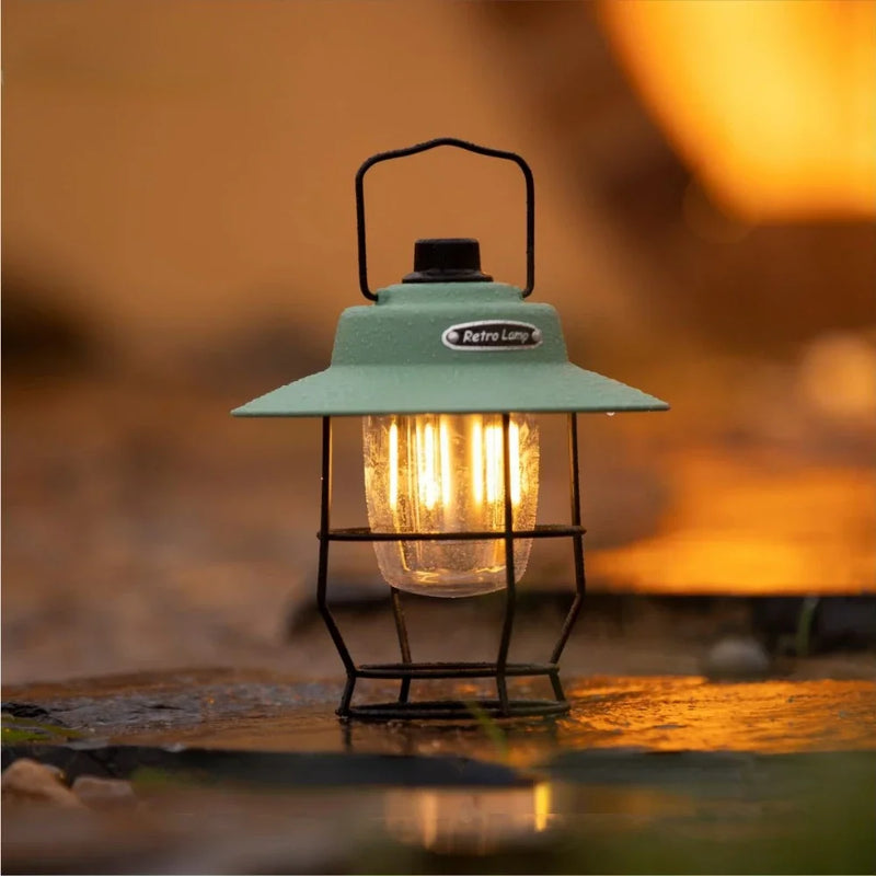 lampe de tente rétro portable pour camping et randonnée