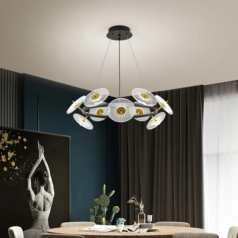 lustre moderne pour éclairage intérieur design élégant