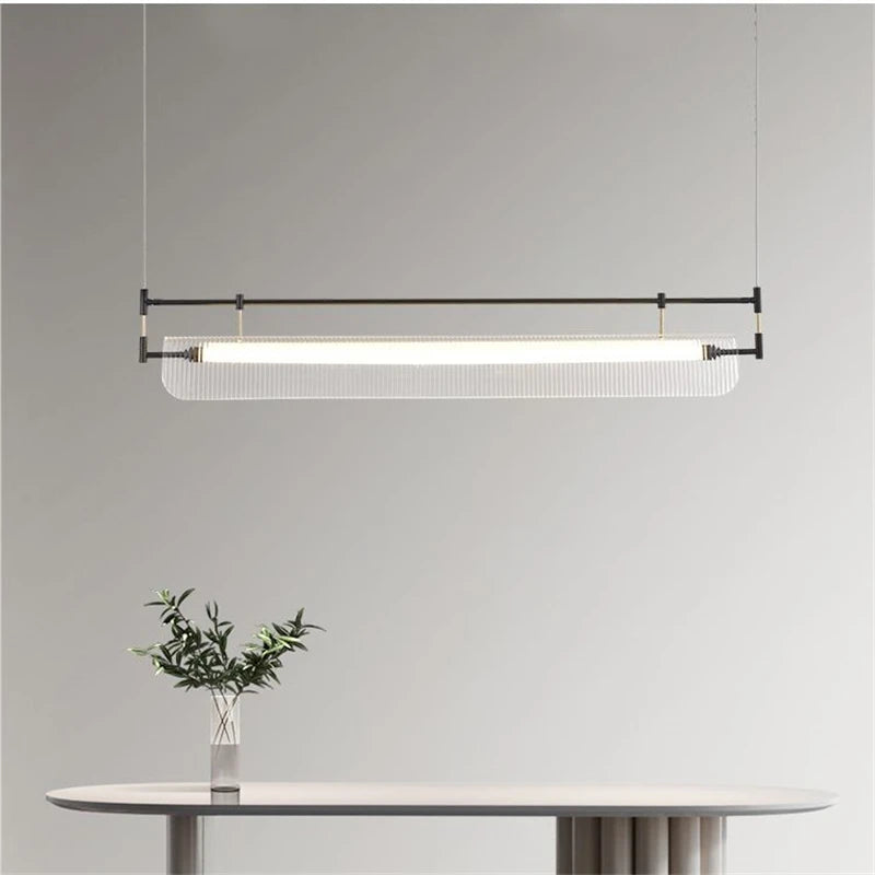 suspension minimalistes italiennes en acrylique led modernes