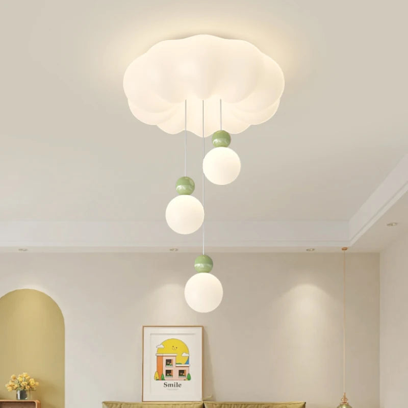 lustre moderne nuage pour chambre enfant romantique et chaleureux