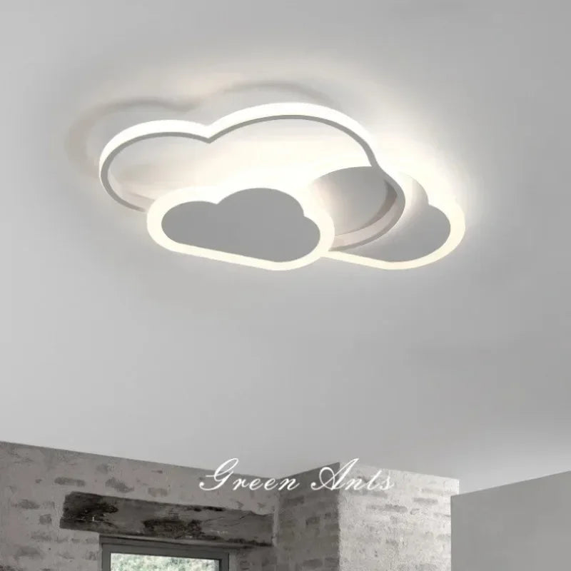 plafonnier led nuage dessin animé style nordique minimaliste enfant