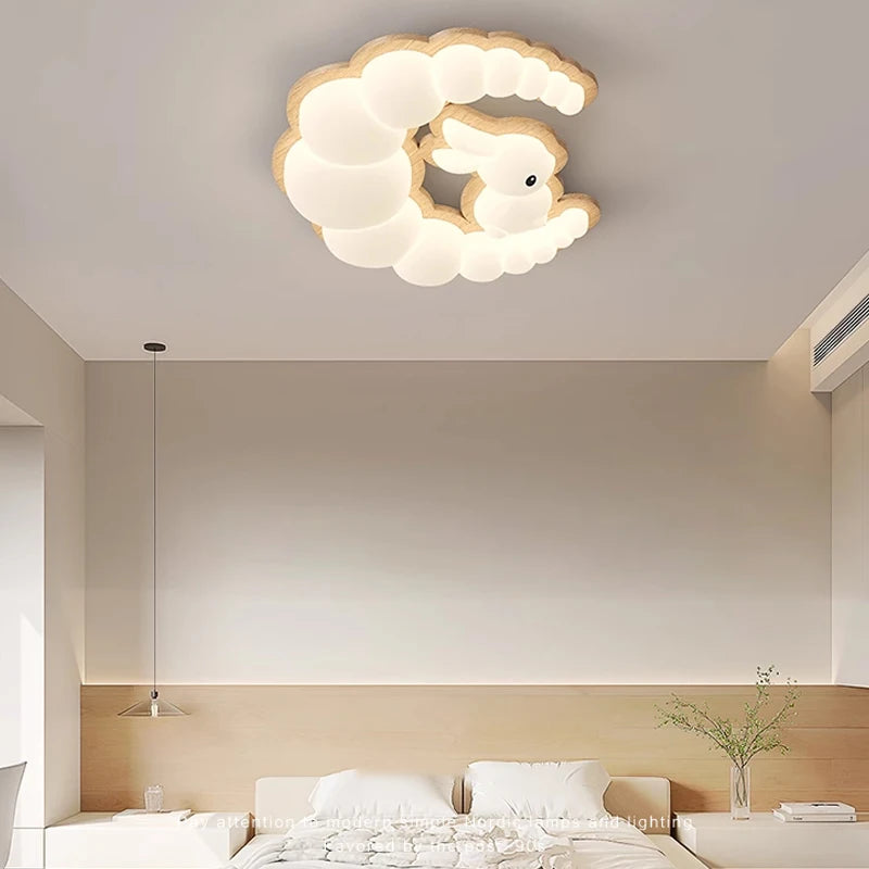 lustre led intelligent avec télécommande pour décoration moderne