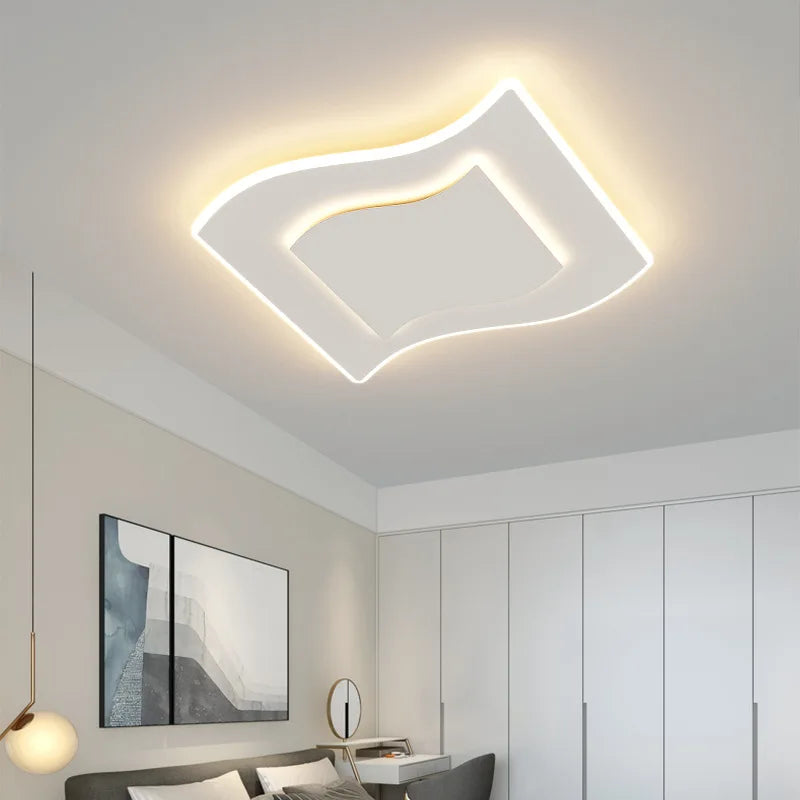 plafonnier moderne à leds pour intérieur cuisine et restaurant