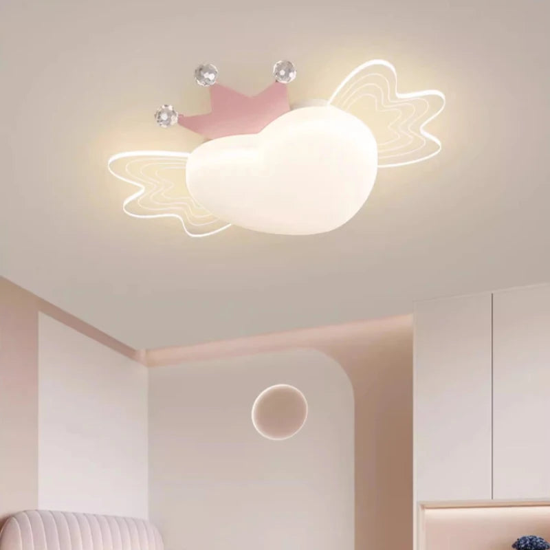 plafonnier mignon en forme d'avion pour enfant romantique et simple