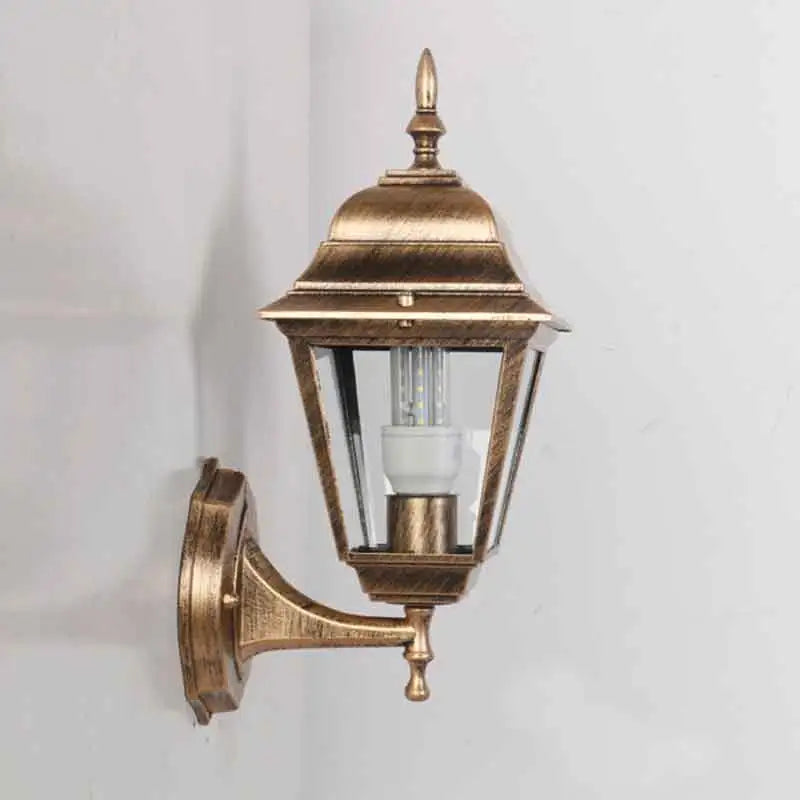 Vintage Applique E27 Ampoule Applique Luminaires Noir Bronze MUR LED Lumières Extérieur Porche Maison Maison Cour Éclairage De Jardin