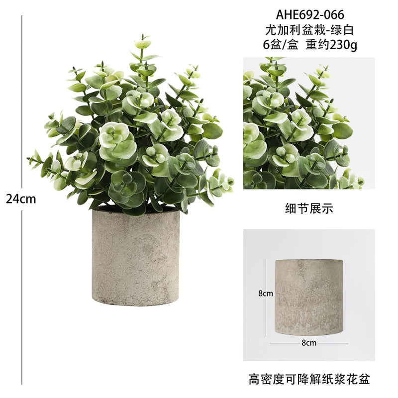 plantes artificielles pour décoration de bureau et table