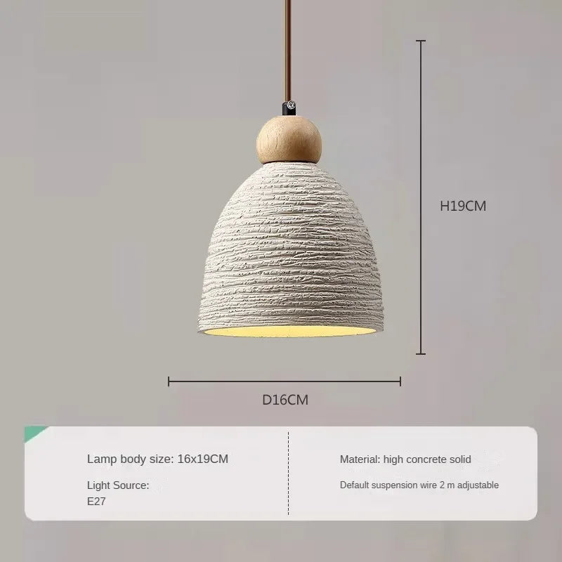 lustre moderne en bois et marbre pour intérieur élégant