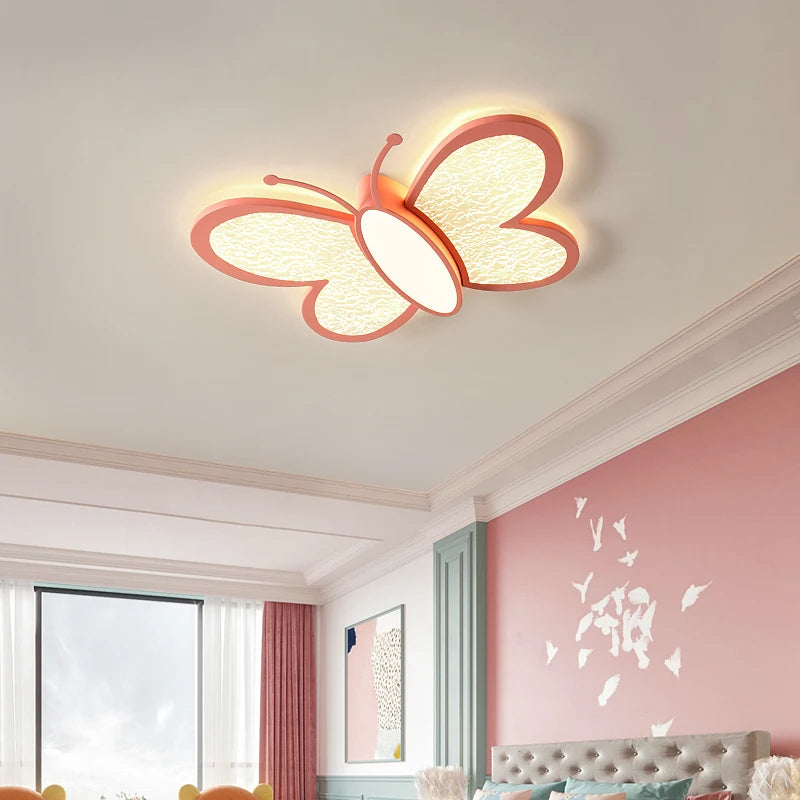 plafonnier led papillon design moderne idéal pour enfants