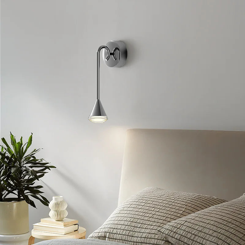 applique murale led conique pour éclairage décoratif extérieur et intérieur