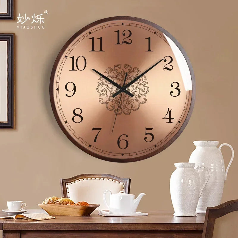 horloge murale design moderne en bois luxe silencieuse décorative idées cadeaux