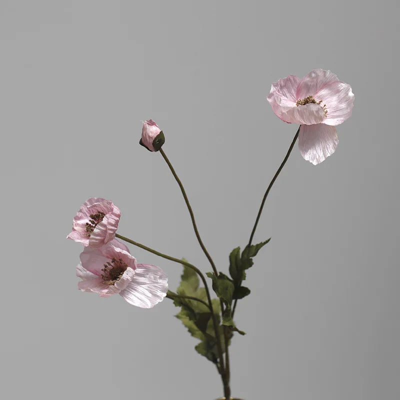 fleur artificielle coquelicot pour décoration de fête et jardin