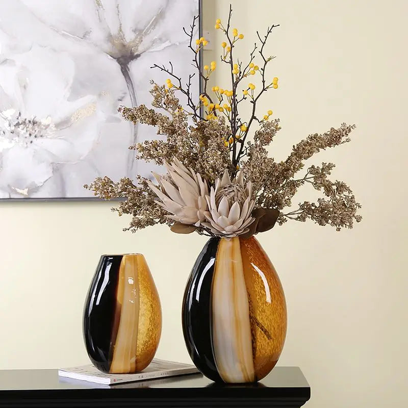 vase en verre moderne décoration artistique pour fleurs hydroponiques