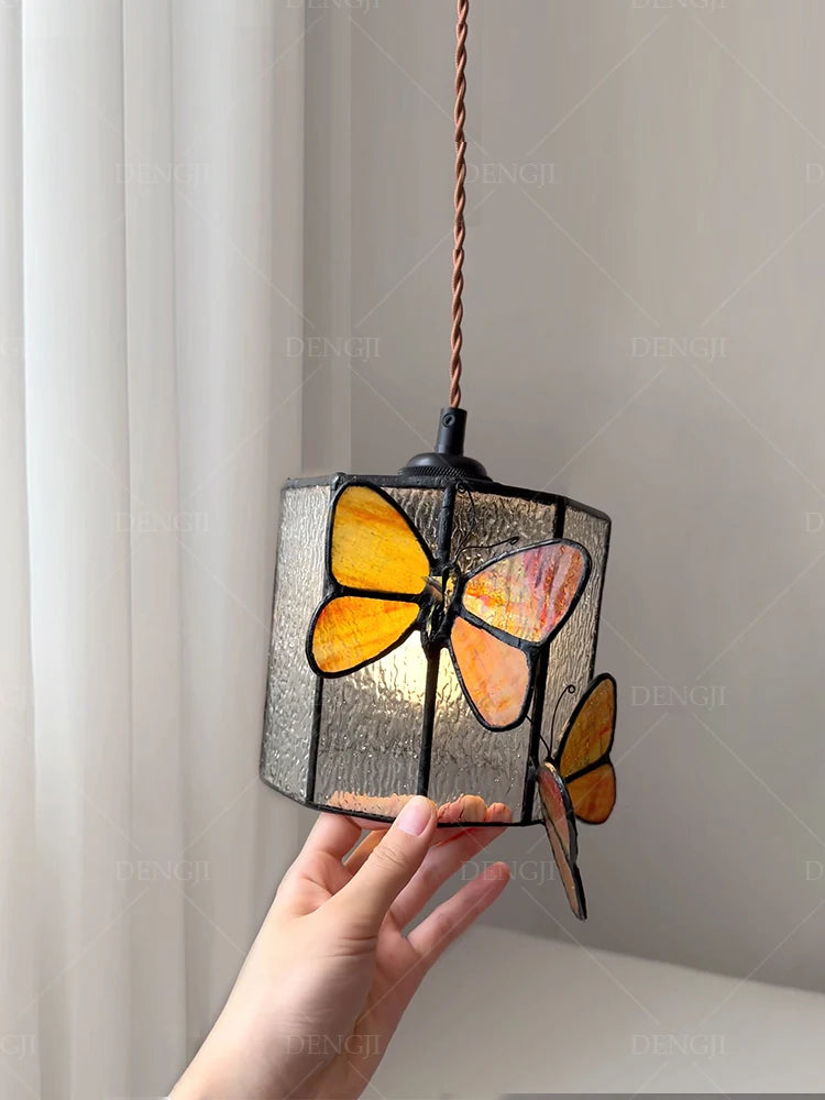 lustre multicolore style tiffany pour éclairage intérieur enfants