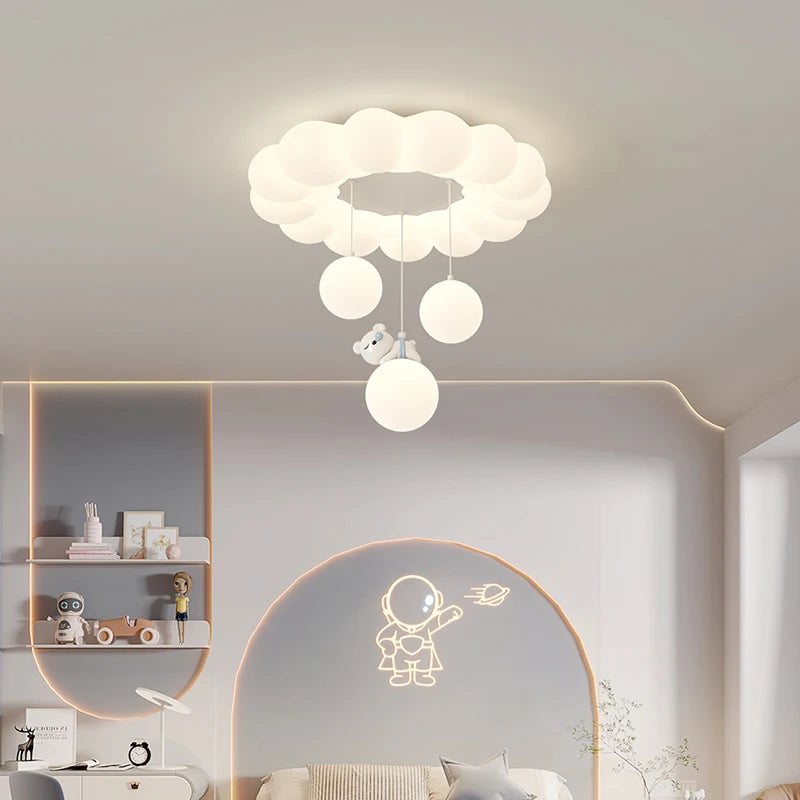 plafonnier nuage lapin ours pour chambre enfant