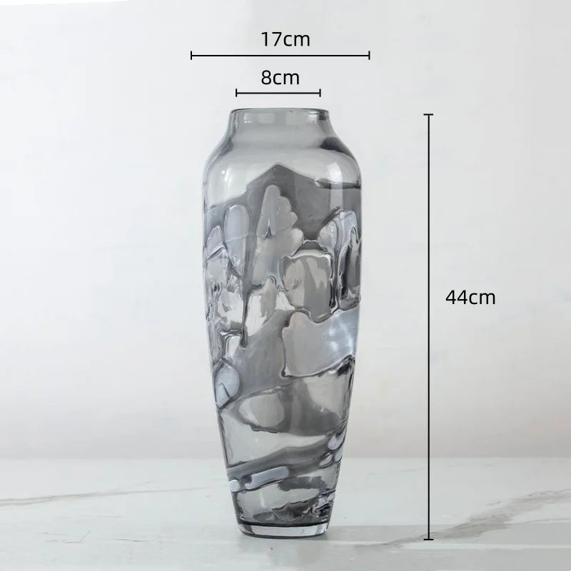 vase en verre pliable pour arrangements floraux et terrariums décoratifs