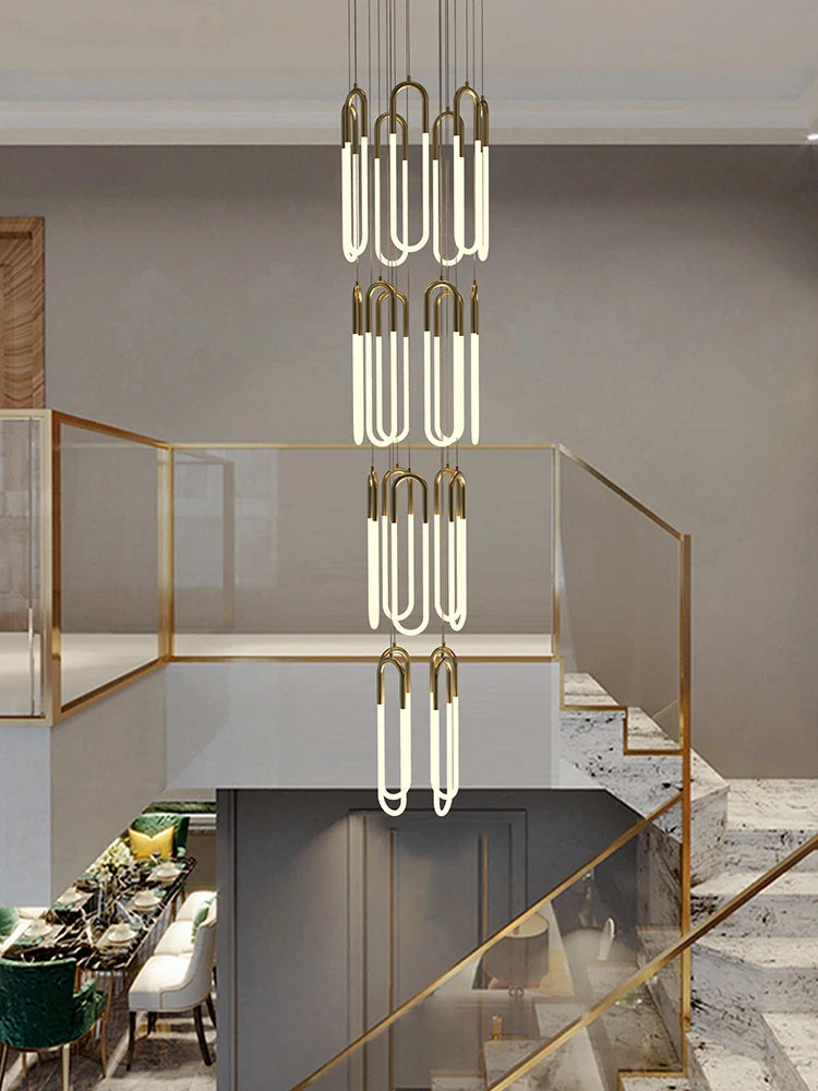 suspension moderne design nordique éclairage led loft élégant