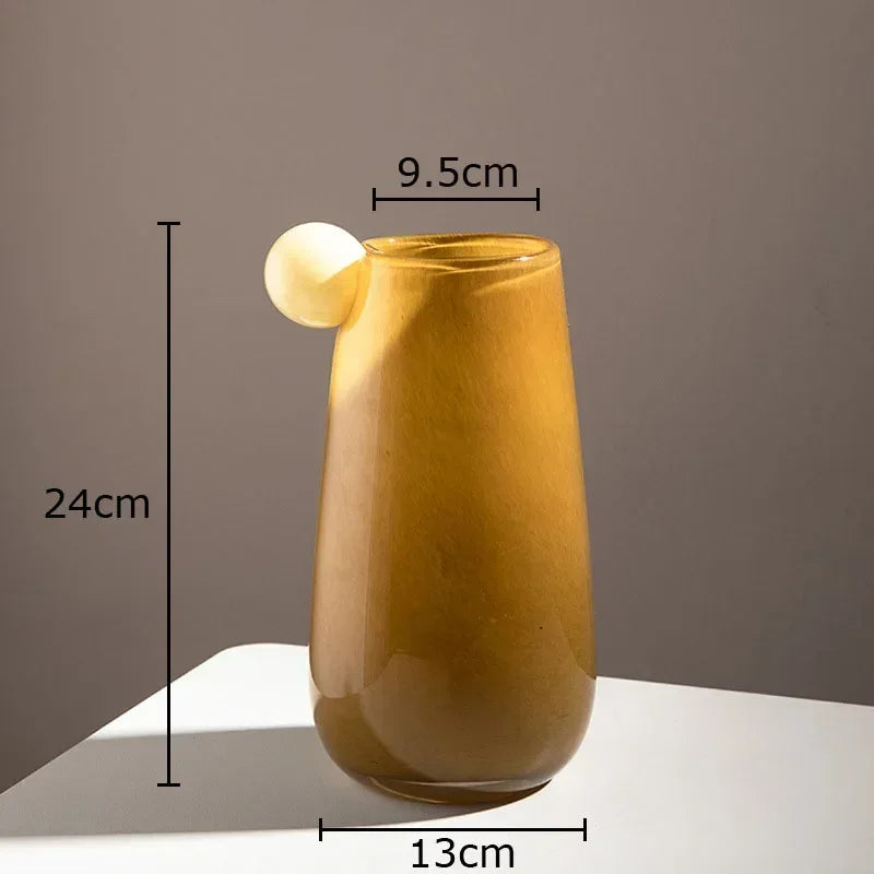 vase en verre bonbon pour décoration florale esthétique