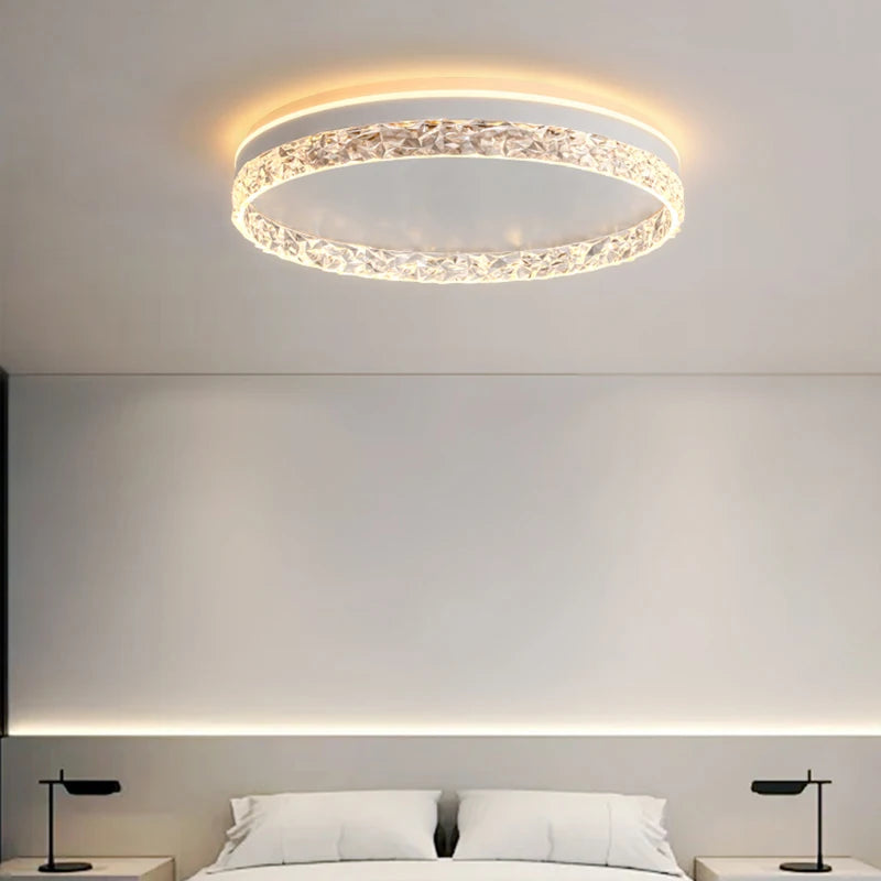 plafonnier moderne luxe diamant design éclairage décoratif intérieur