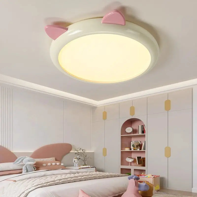 plafonnier mignon pour chambre d'enfant avec chat animal