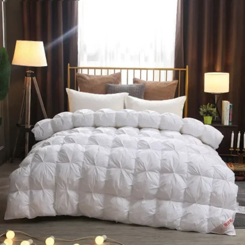 housse de couette matelassée en coton luxe duvet d'oie épaisse hiver