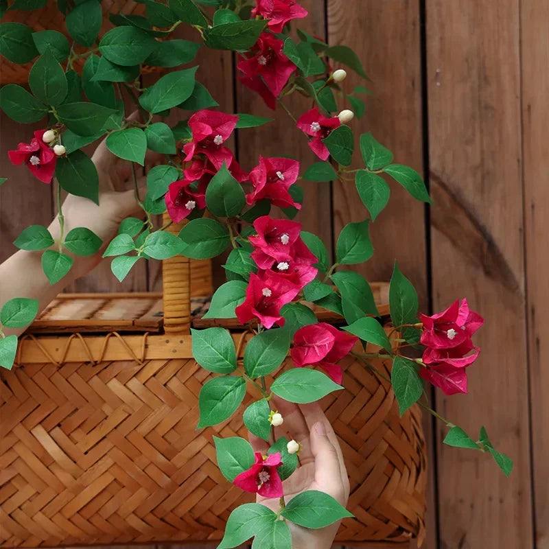 fleurs artificielles en soie pour décoration intérieure élégante