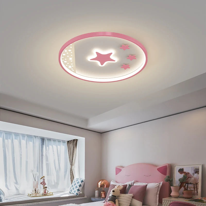 lustre nordique lumineux pour enfants style dessin animé