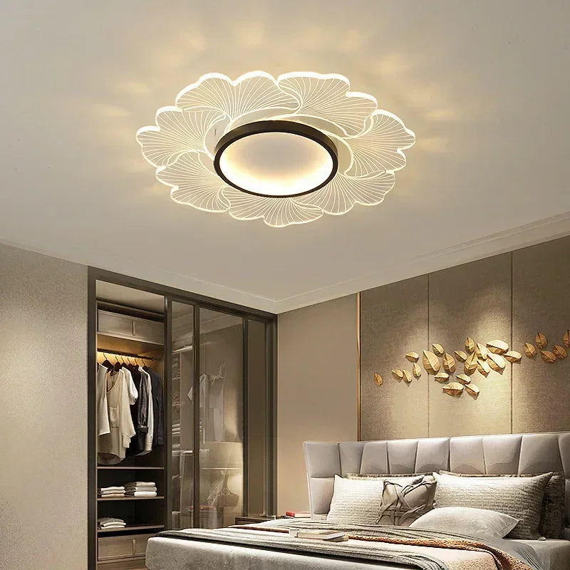 lustre moderne à leds pour décoration intérieure