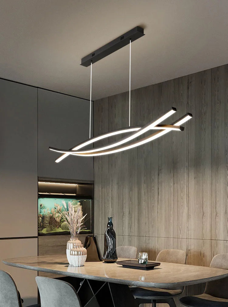 lustre minimaliste nordique de luxe pour intérieur moderne