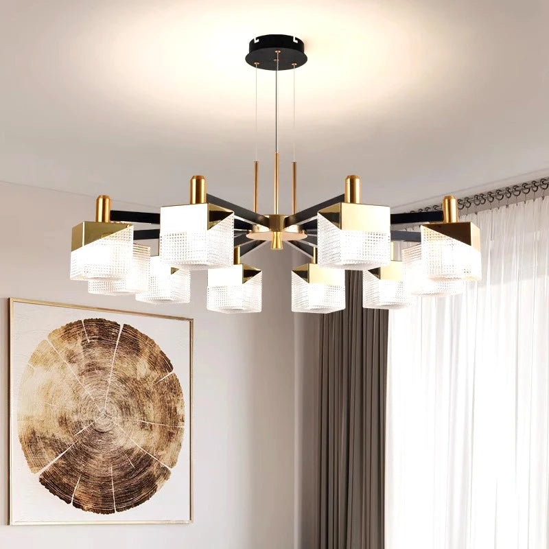 lustres modernes led suspendus pour éclairage intérieur