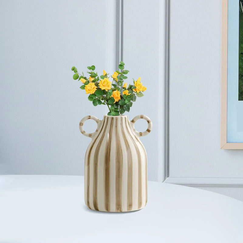 vase décoratif nordique pour fleurs fraîches et sèches