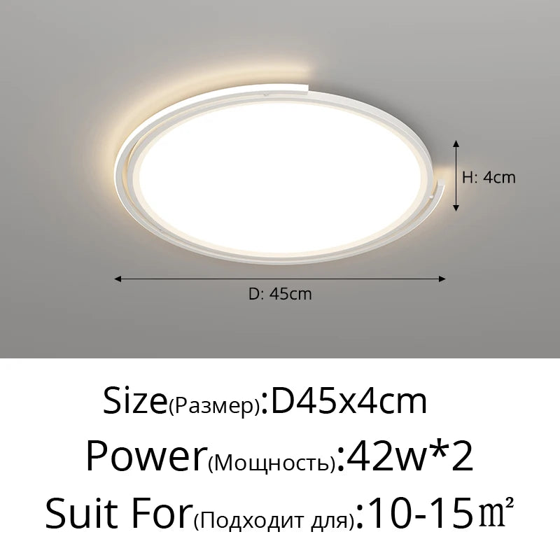 plafonnier led moderne pour éclairage décoratif intérieur