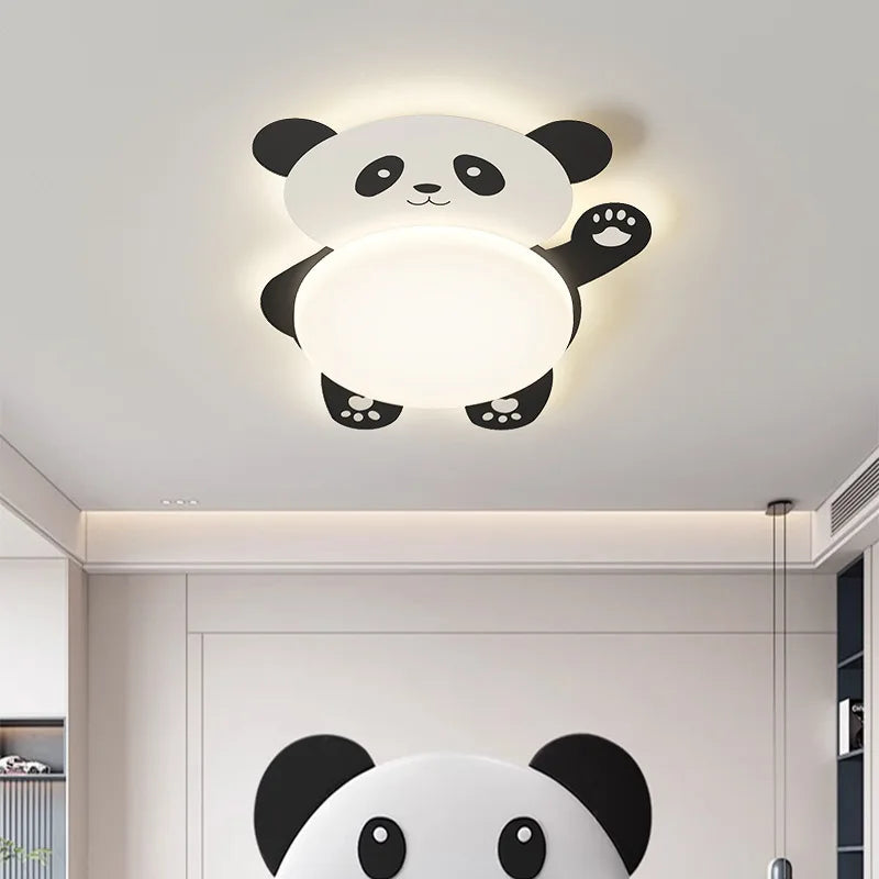 plafonnier panda mignon pour chambre d'enfant moderne minimaliste