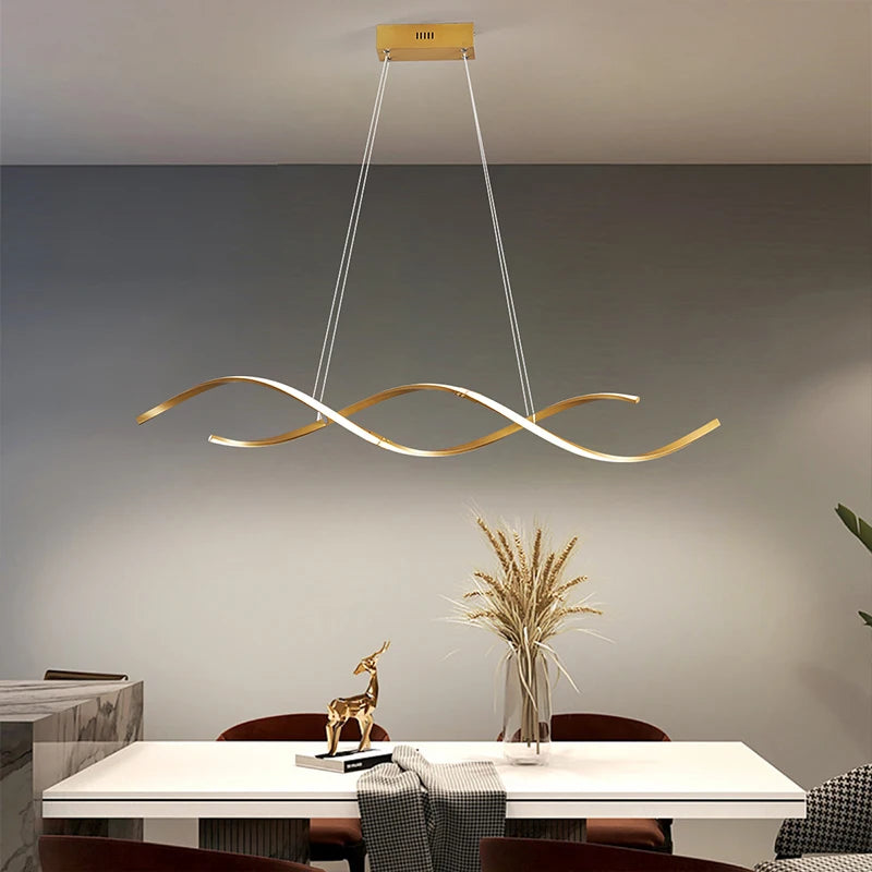 suspension moderne à led pour décoration intérieure élégante