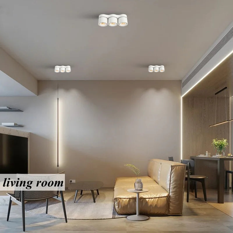 spots led rotatifs pliables à intensité variable pour éclairage intérieur