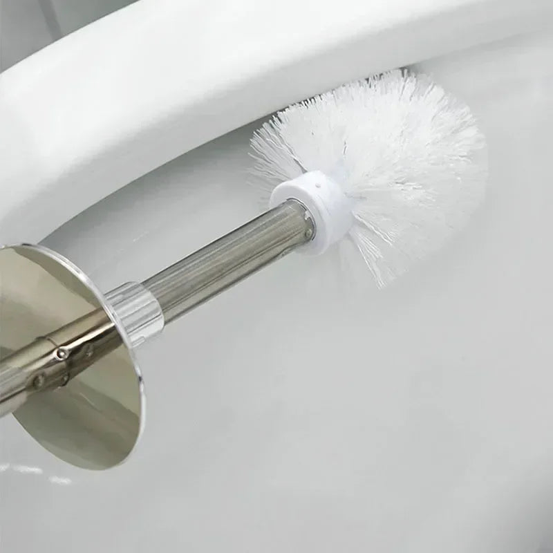 brosse de toilette créative avec support pour salle de bain