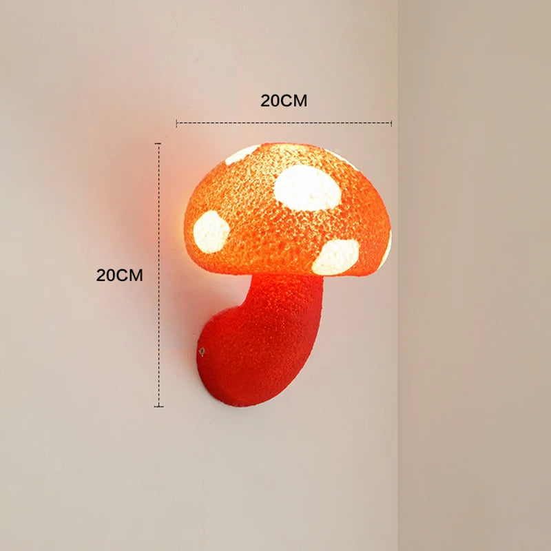 "applique murale champignon nordique pour éclairage extérieur"