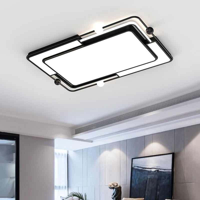 plafonnier led encastré carré moderne simple créatif