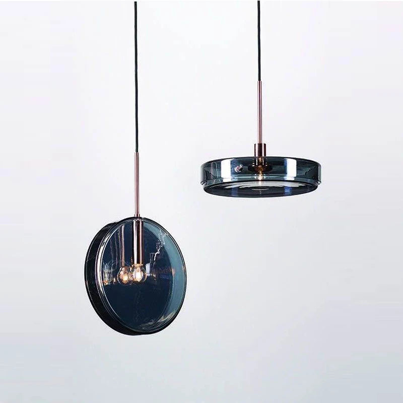 suspension en verre style nordique led décorative de luxe