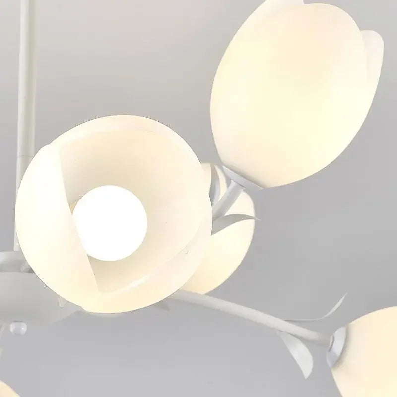 lustre orchidée à LED pour éclairage romantique et chaleureux